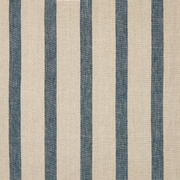 Bold Stripe Linen Prussian Blue/Natural