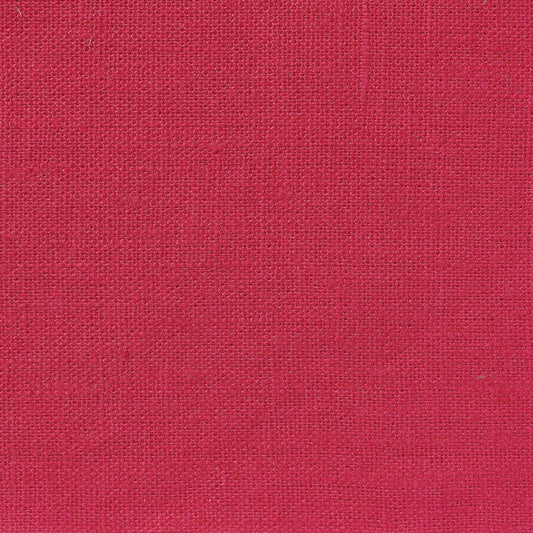 Sample - Light Weight Plain Linen Crimson