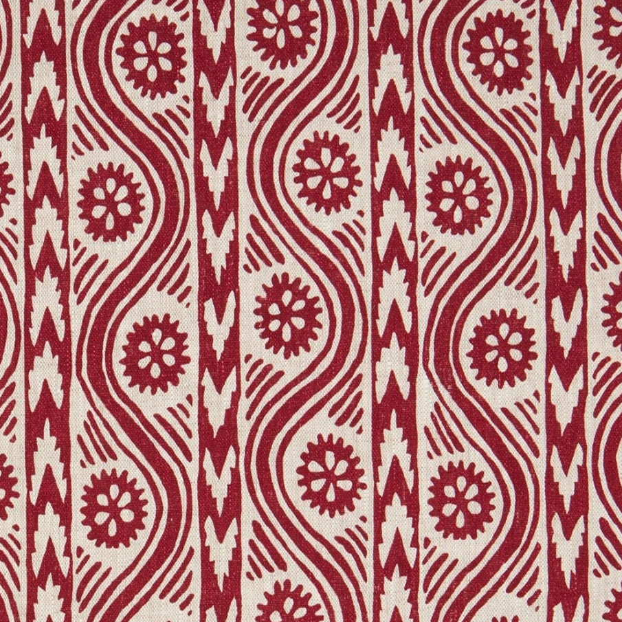 Ruslan Dual Use Printed Linen Red/Natural