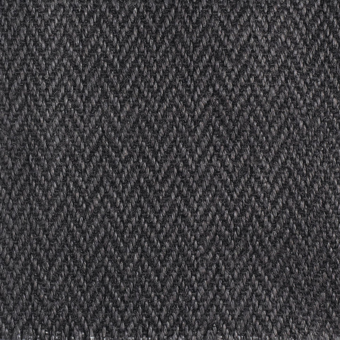 Sample - Upholstery Herringbone Charcoal
