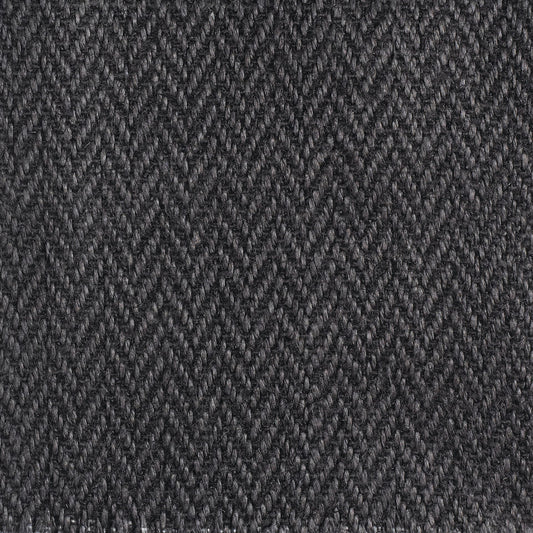 Sample - Upholstery Herringbone Charcoal