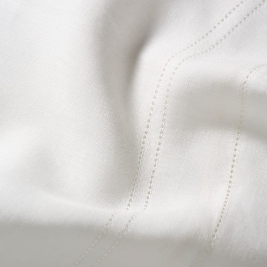Sample - Ivory White Hemstitch