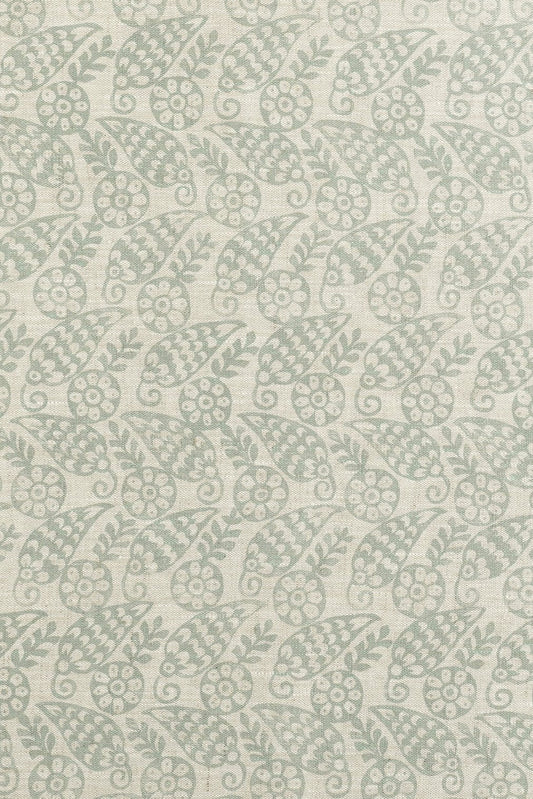 Sample - Katya Dual Use Archive Print in Celadon/Natural