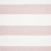 Broad Stripe Linen (Horizontal stripes) Tea Rose/White