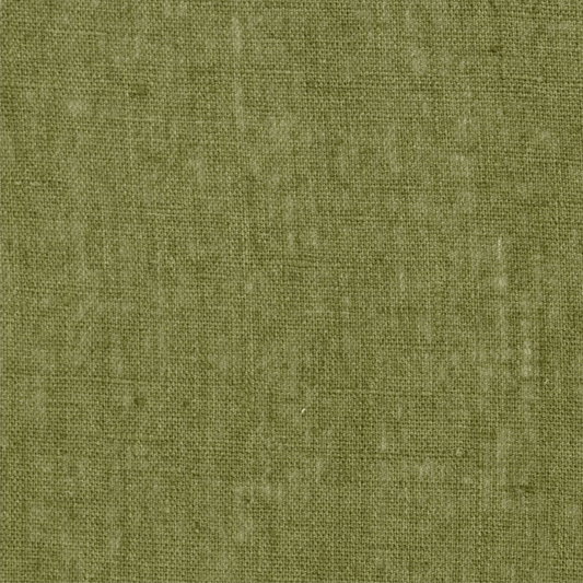 Sample - Light Weight Plain Linen Botanical Green