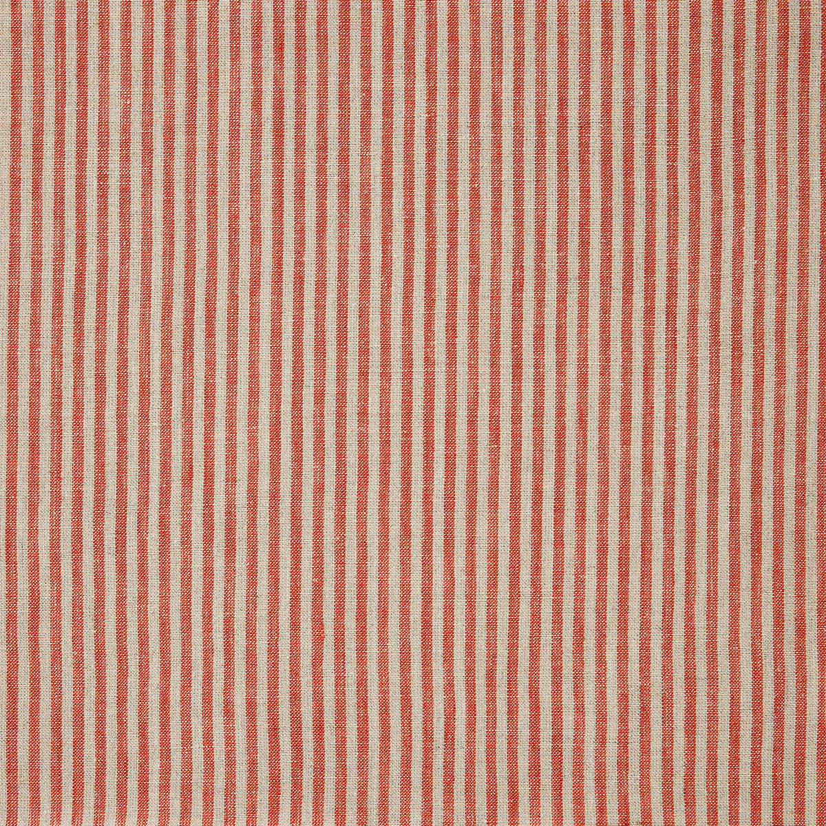Narrow Stripe Linen Terracotta/Natural