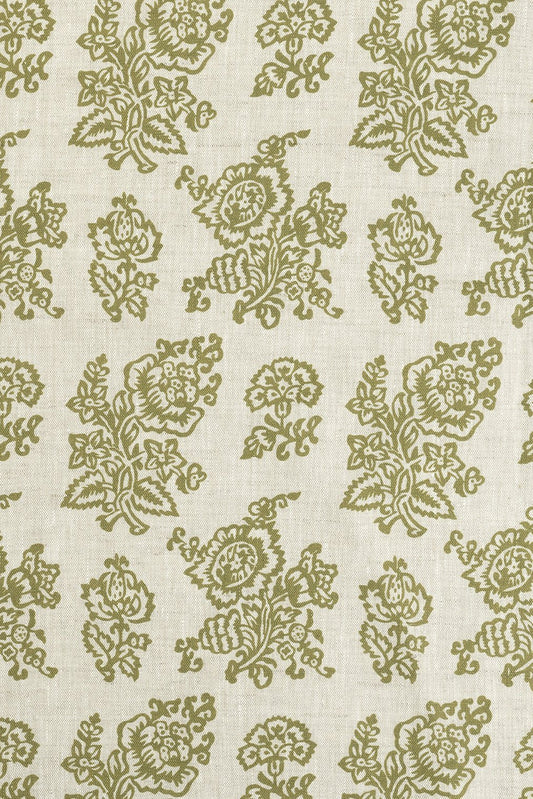 Sample - Flora Dual Use Archive Print in Fern Green/Natural