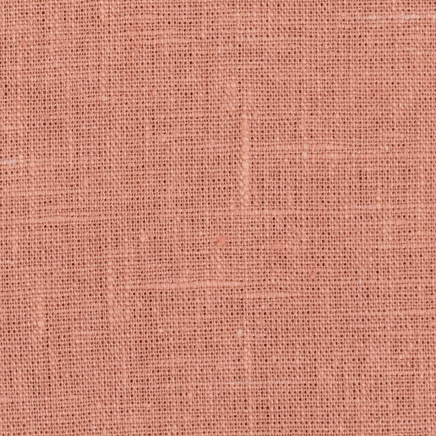 Sample - Light Weight Plain Linen Sirin Terracotta