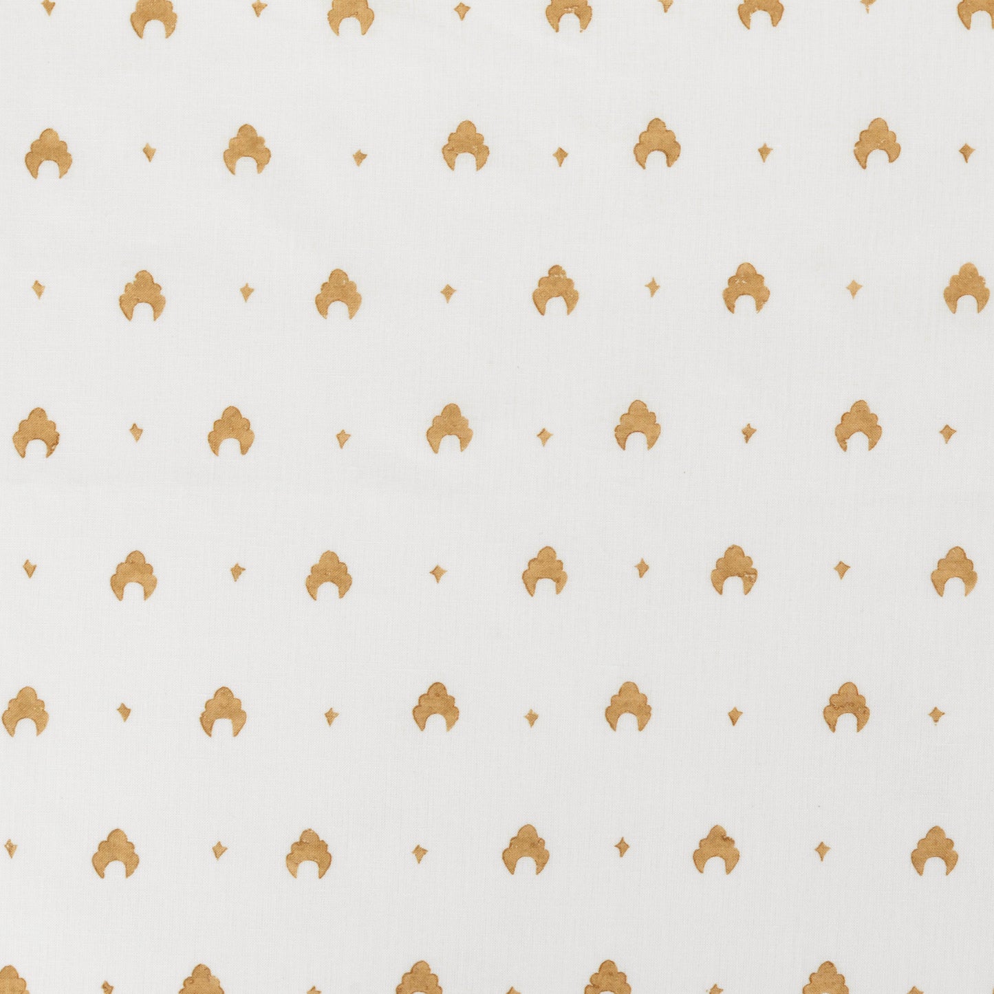 Kokoshnik Printed Voile Linen Old Gold/Oyster