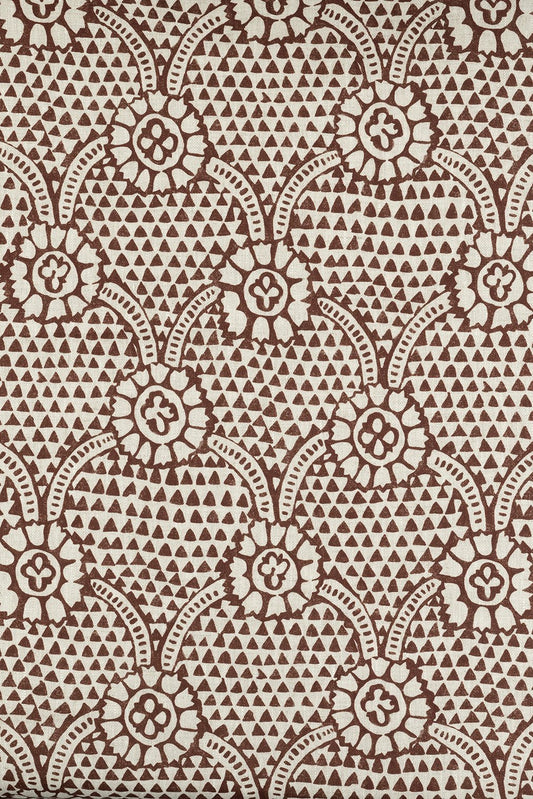 Sample - Ivan Dual Use Archive Print in Raisin/Natural