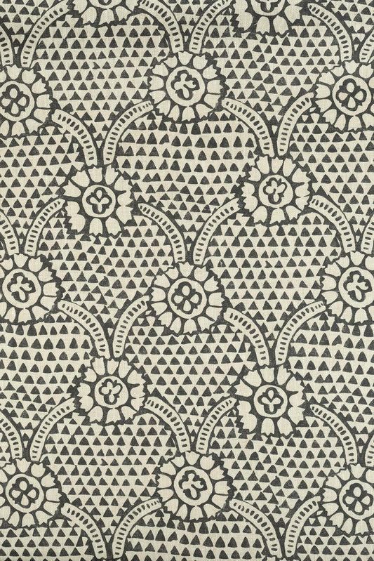 Sample - Ivan Dual Use Archive Print in Charcoal/ Natural