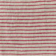 Textured Stripe Linen (Horizontal stripes) Raspberry/Natural