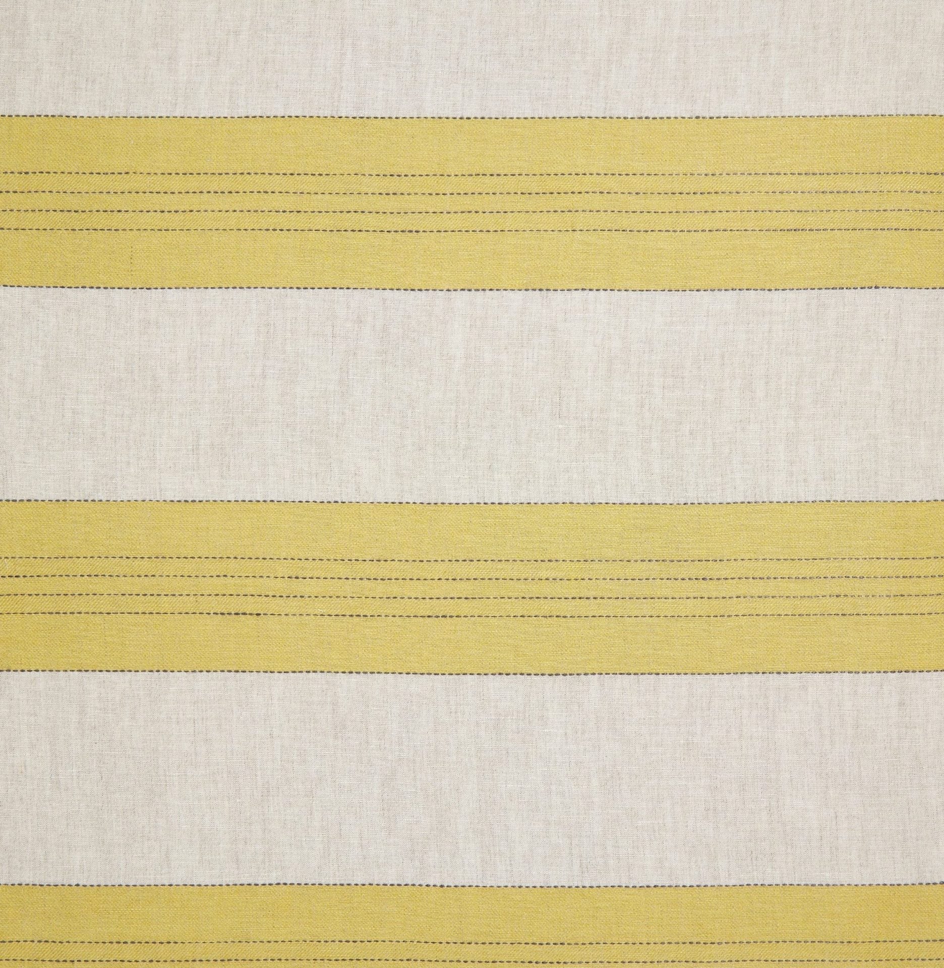 Broad Stripe Linen Chinese Yellow/Natural