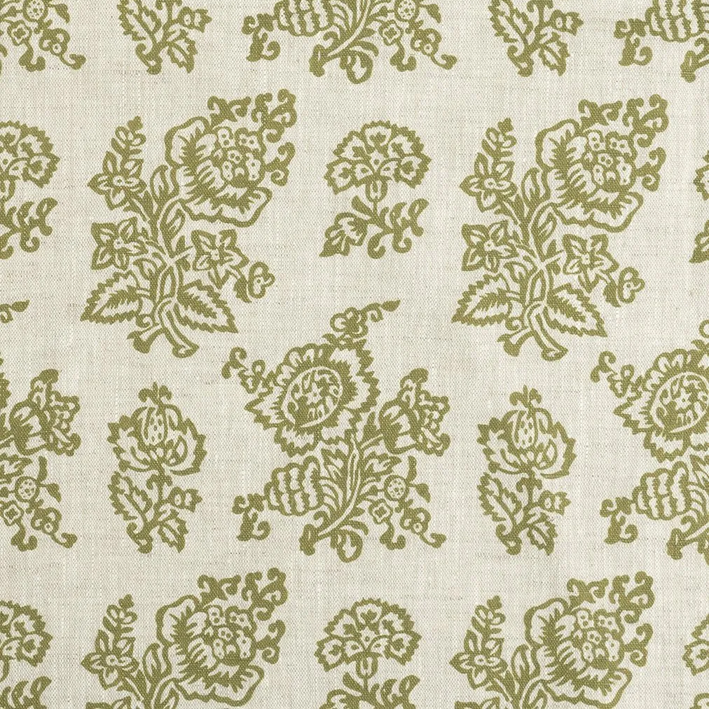 Flora Dual Use Archive Print in Fern Green/Natural