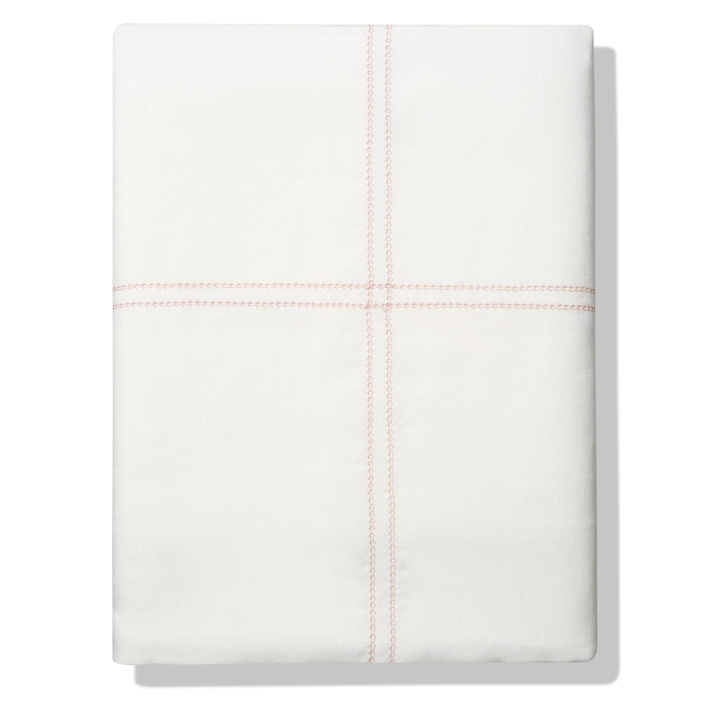 Elizaveta Bed Linen Set in Coral Hemstitch