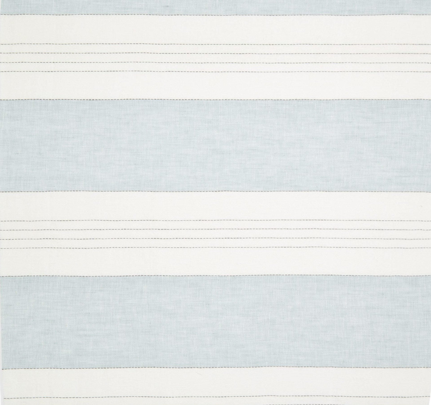 Sample - Broad Stripe Linen (Horizontal stripes) Parma Grey/White