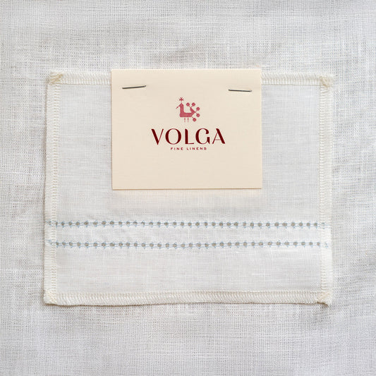 Sample – Chambray Blue Hemstitch