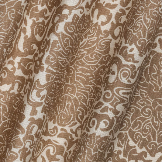 VOLGA X FRITZ PORTER Chrysanthemum Archive Revival Dual Use Printed Linen Caramel/Oyster