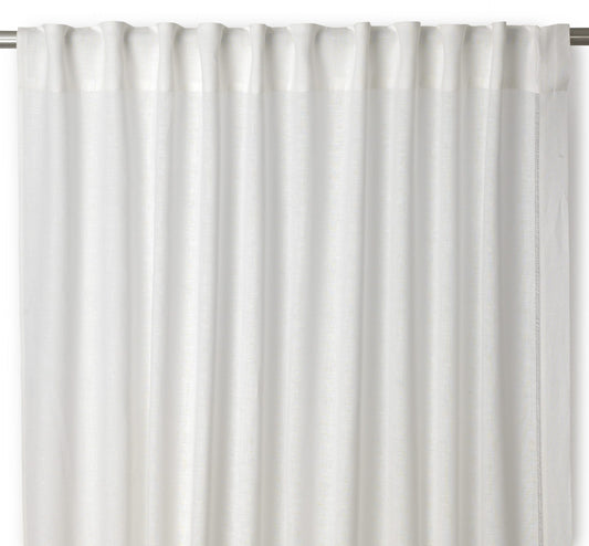 Drawn Thread Curtains - Ladder Stitch Edge - Ivory White