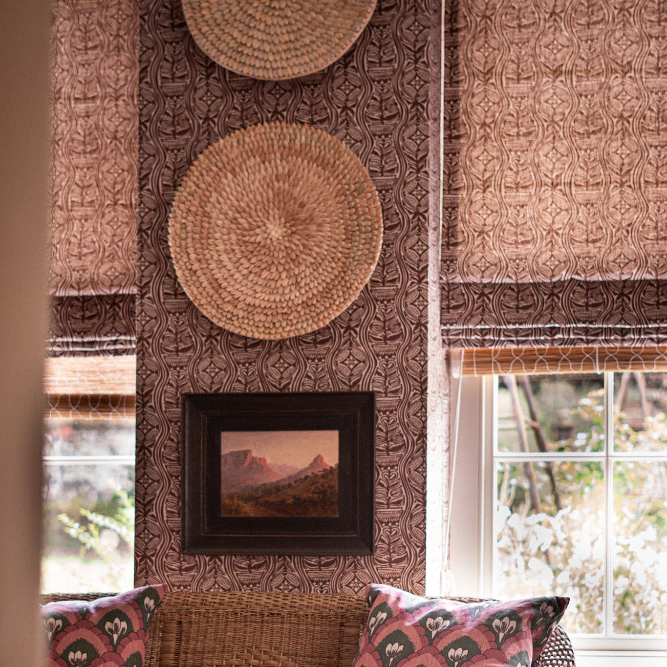 Dacha Dual Use Printed Linen in Tobacco/Natural