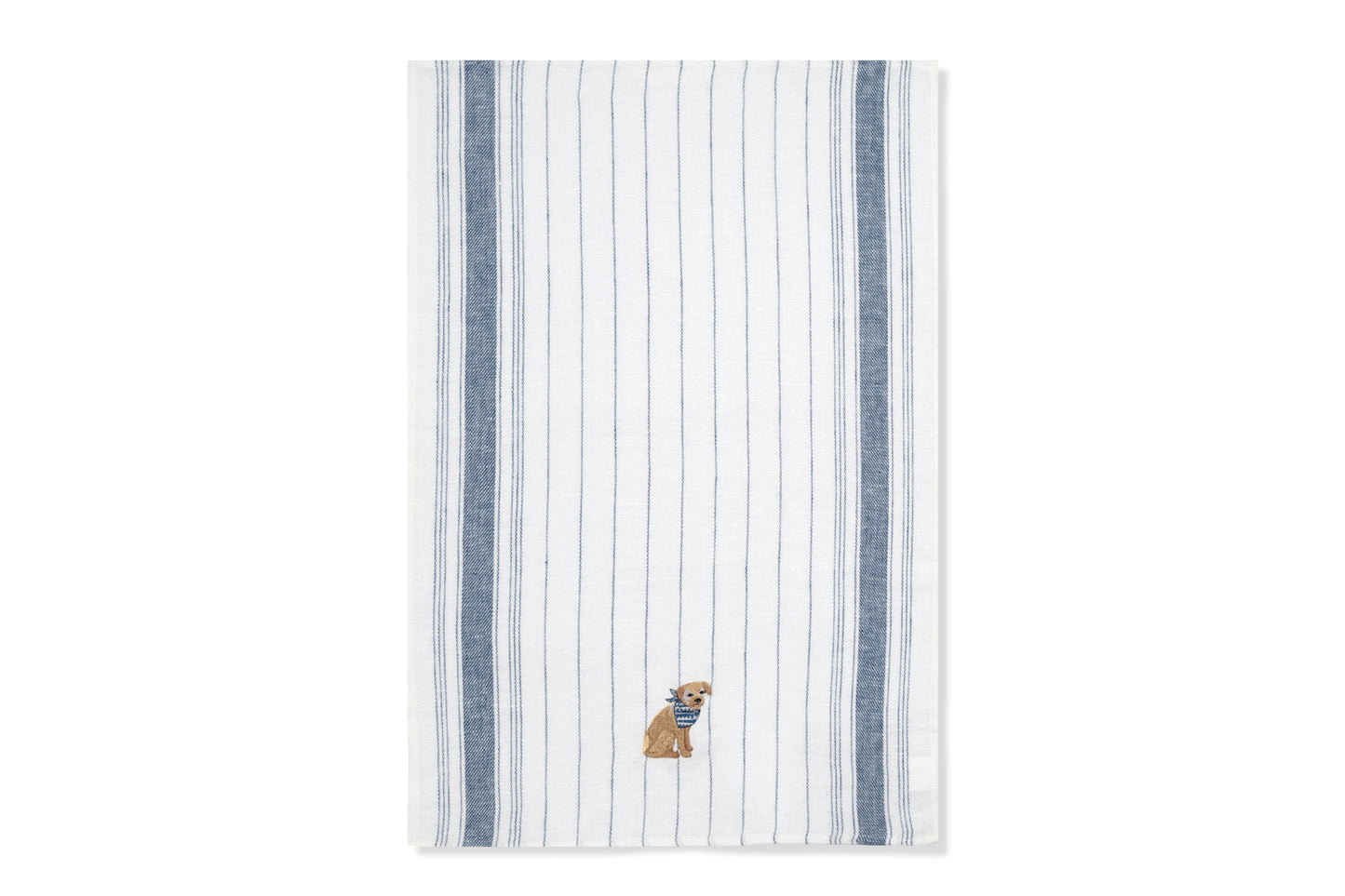 Kitchen Towel with Terrier Embroidery
