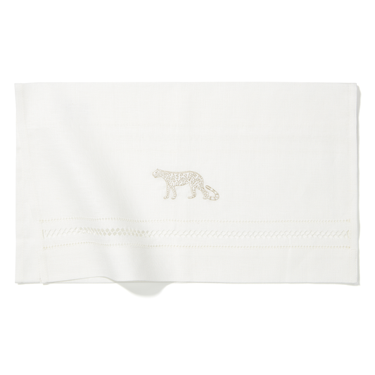 Hand Towel Diamond Stitch Leopard