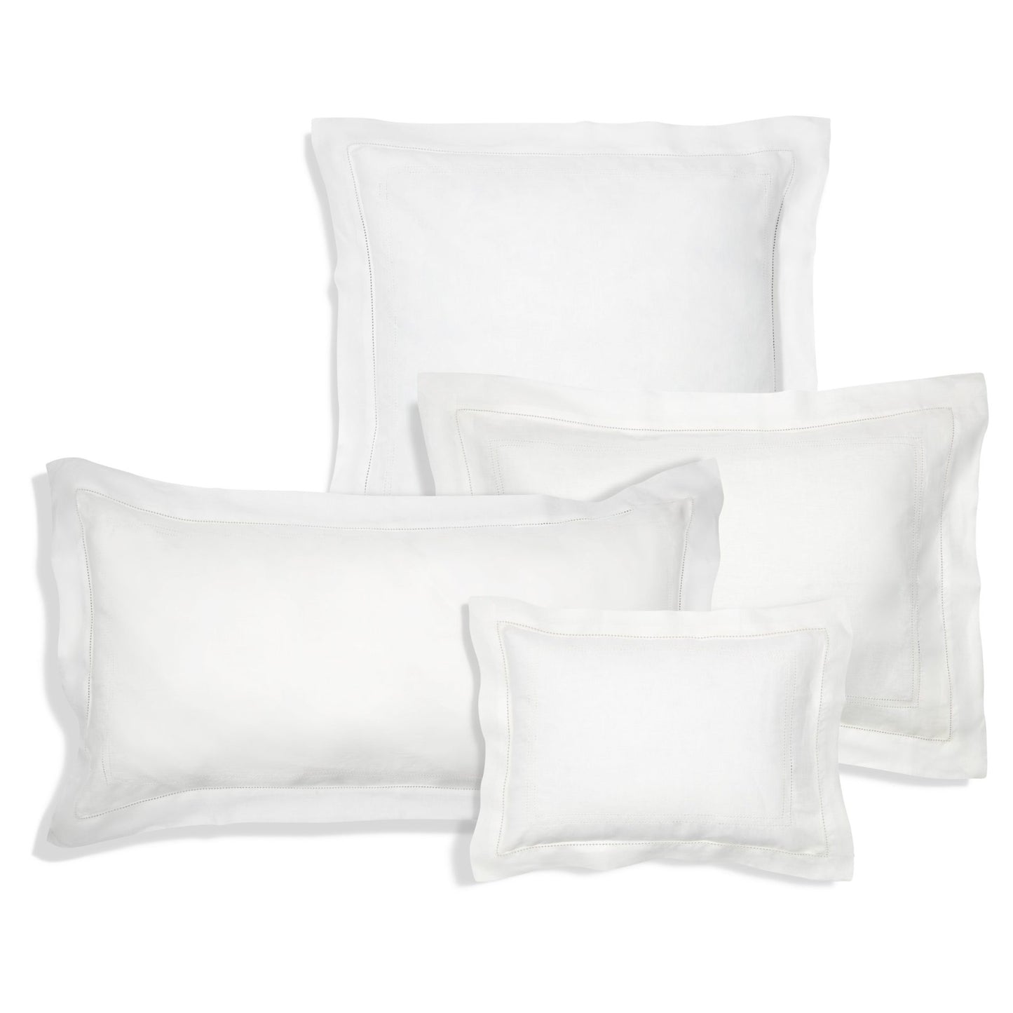 Elizaveta Pillowcase in Ivory White Hemstitch