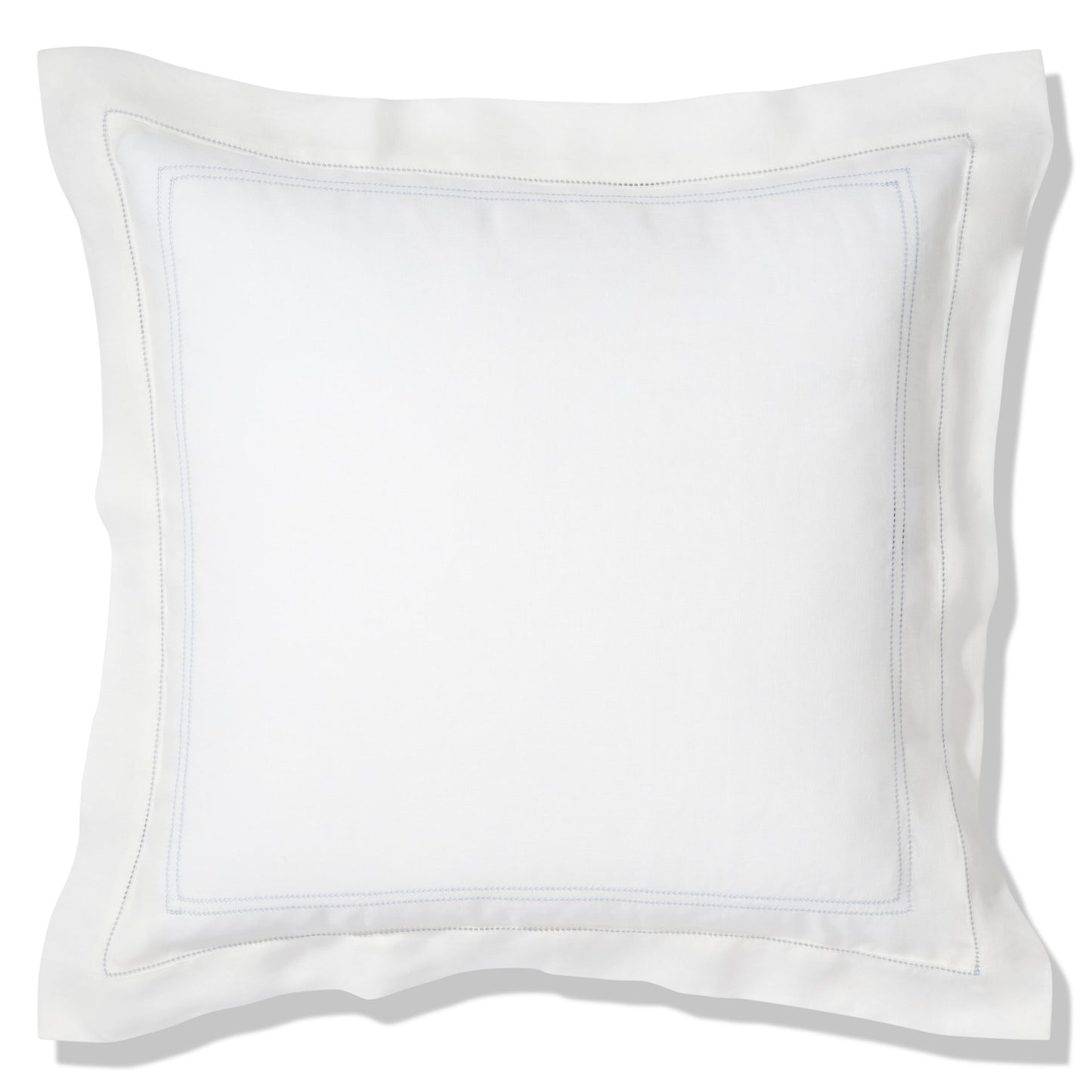 Elizaveta Pillowcase in Chambray Blue Hemstitch