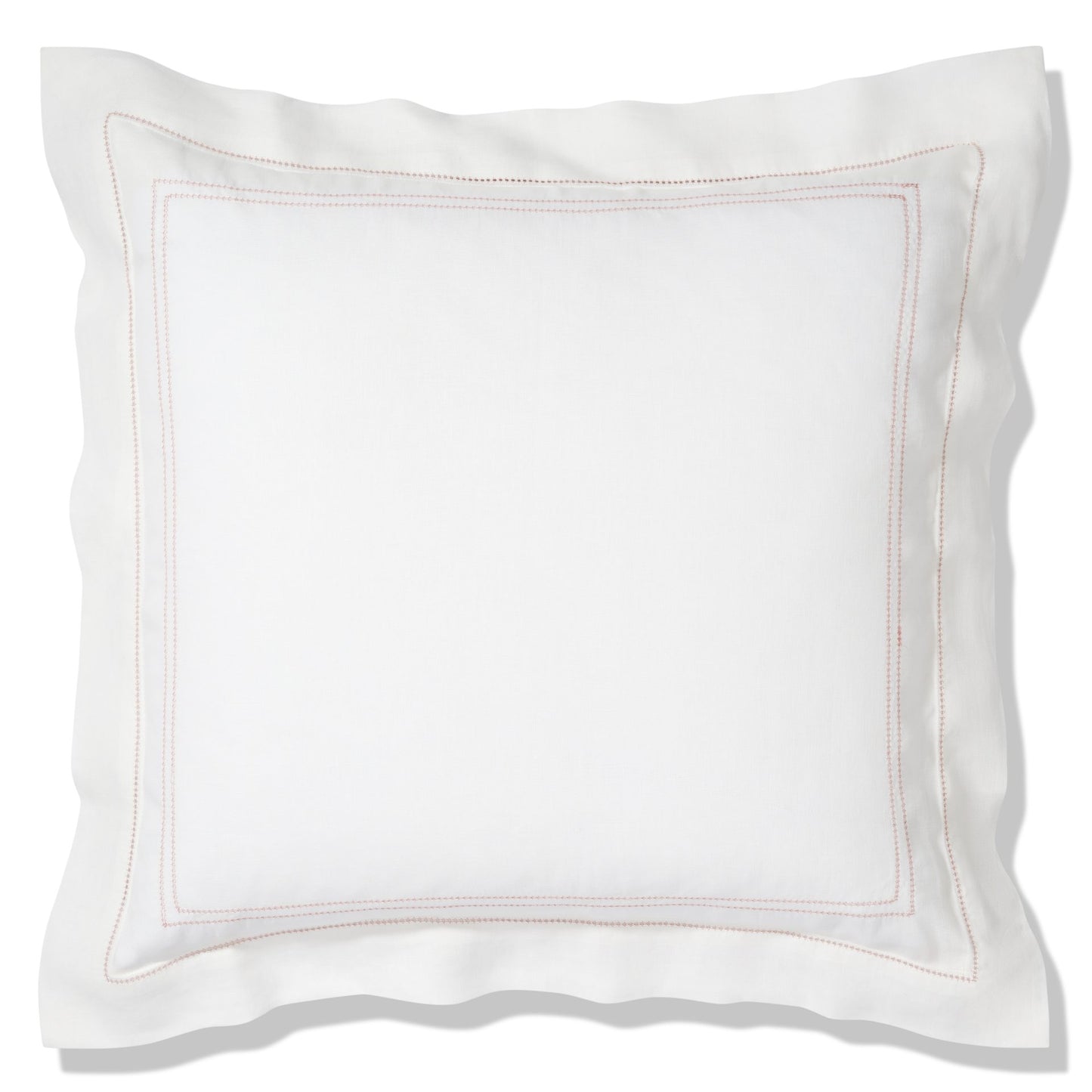 Elizaveta Pillowcase in Coral Hemstitch