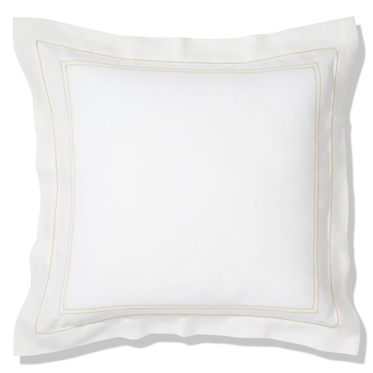 Elizaveta Pillowcase in Ochre Hemstitch