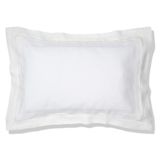 Elizaveta Pillowcase in Chambray Blue Hemstitch