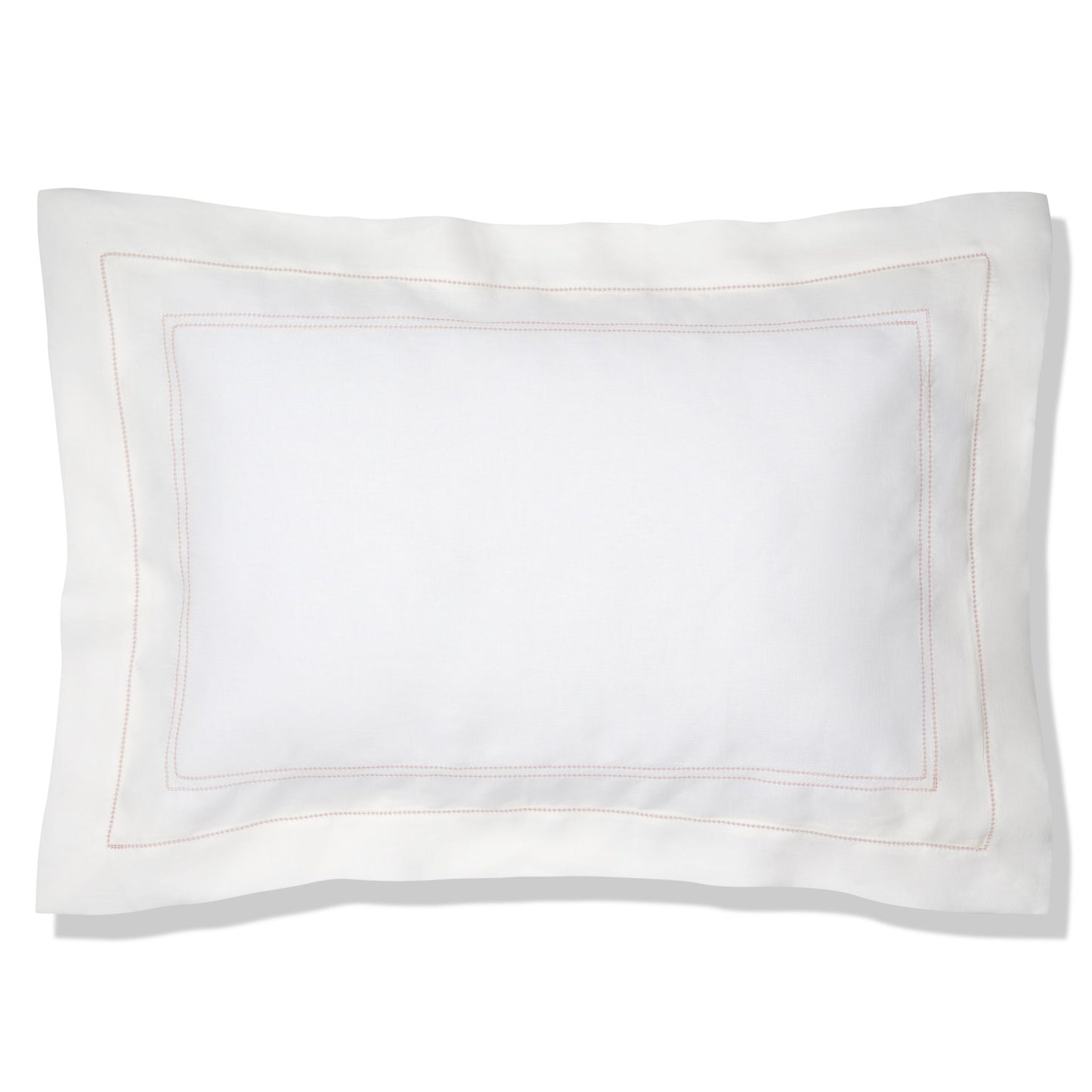 Elizaveta Bed Linen Set in Coral Hemstitch