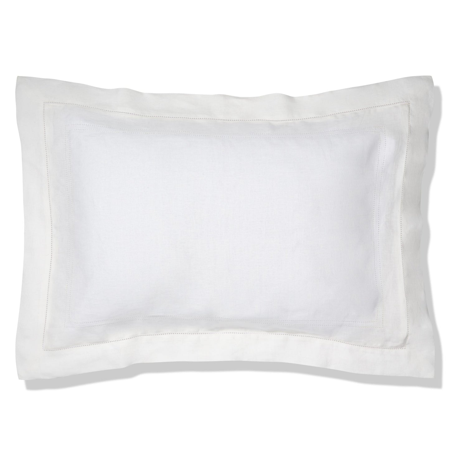 Elizaveta Pillowcase in Ivory White Hemstitch