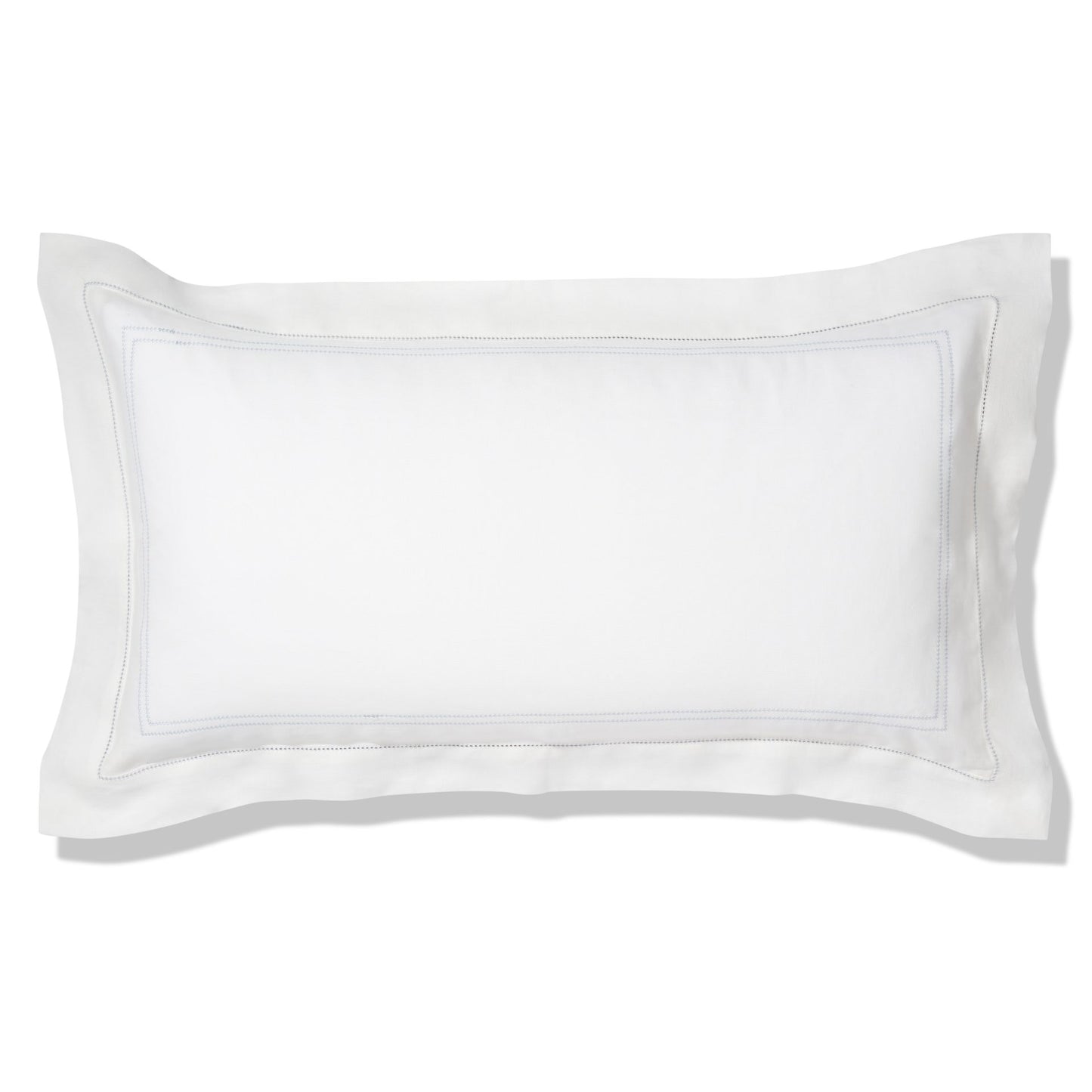 Elizaveta Pillowcase in Chambray Blue Hemstitch