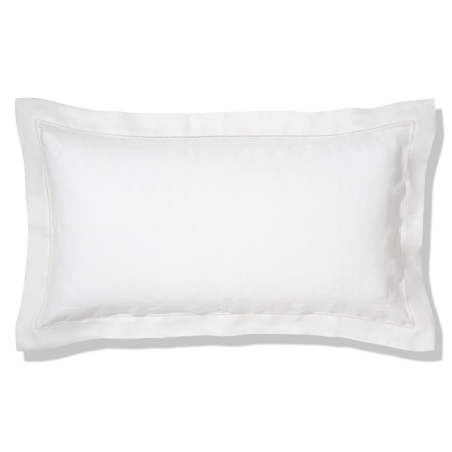 Elizaveta Pillowcase in Ivory White Hemstitch