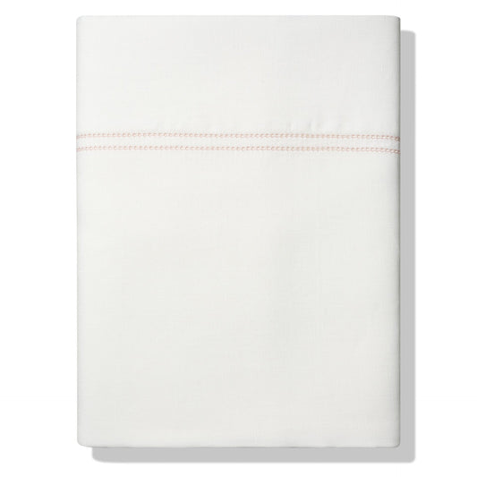Elizaveta Top Sheet Coral Hemstitch