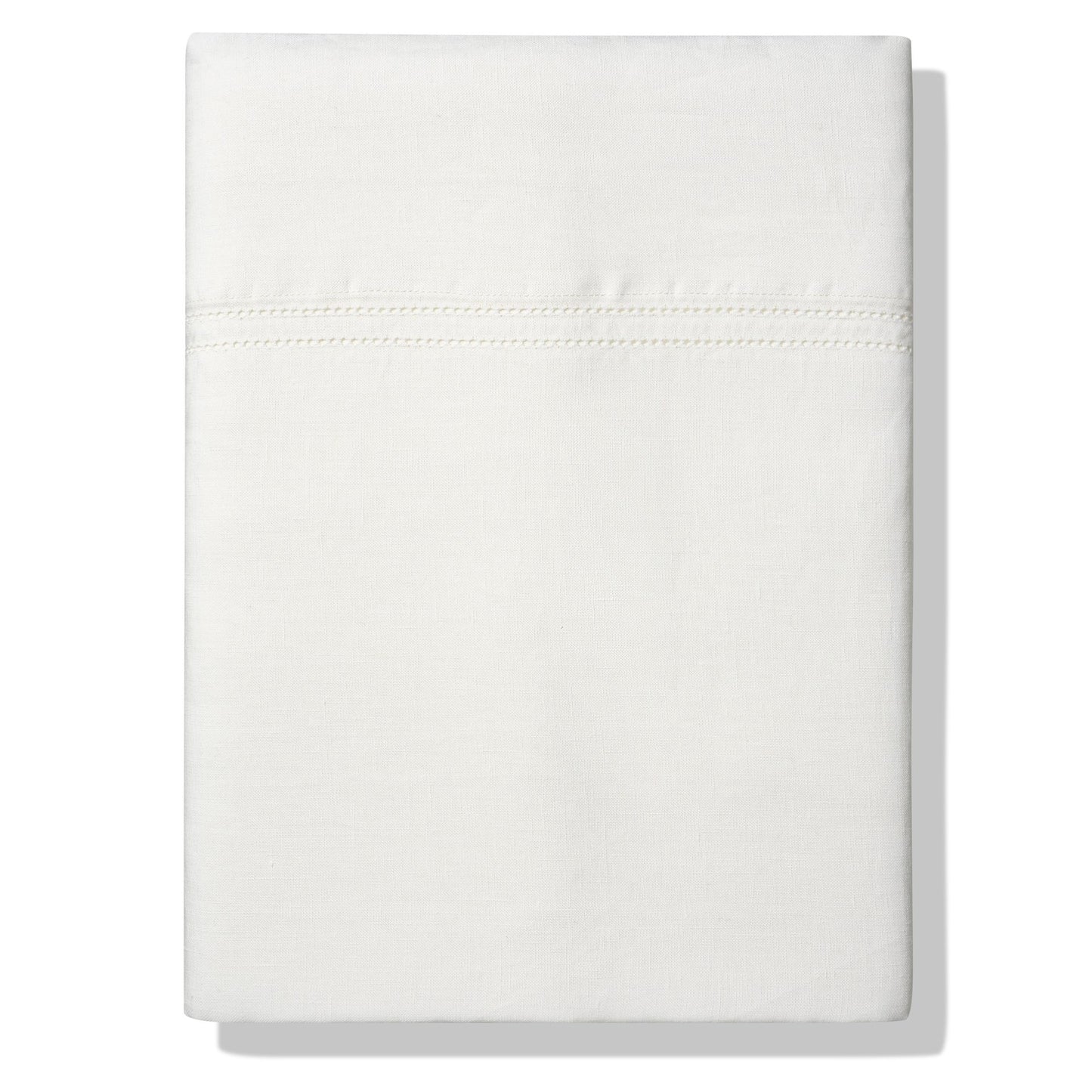 Elizaveta Top Sheet in Ivory White Hemstitch