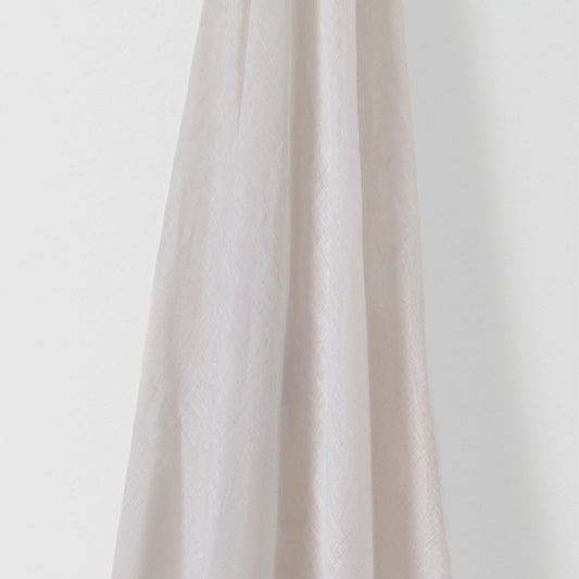 Light Weight Plain Linen Ivory White