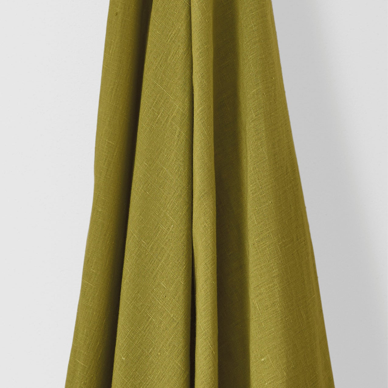 Light Weight Plain Linen Moss Green