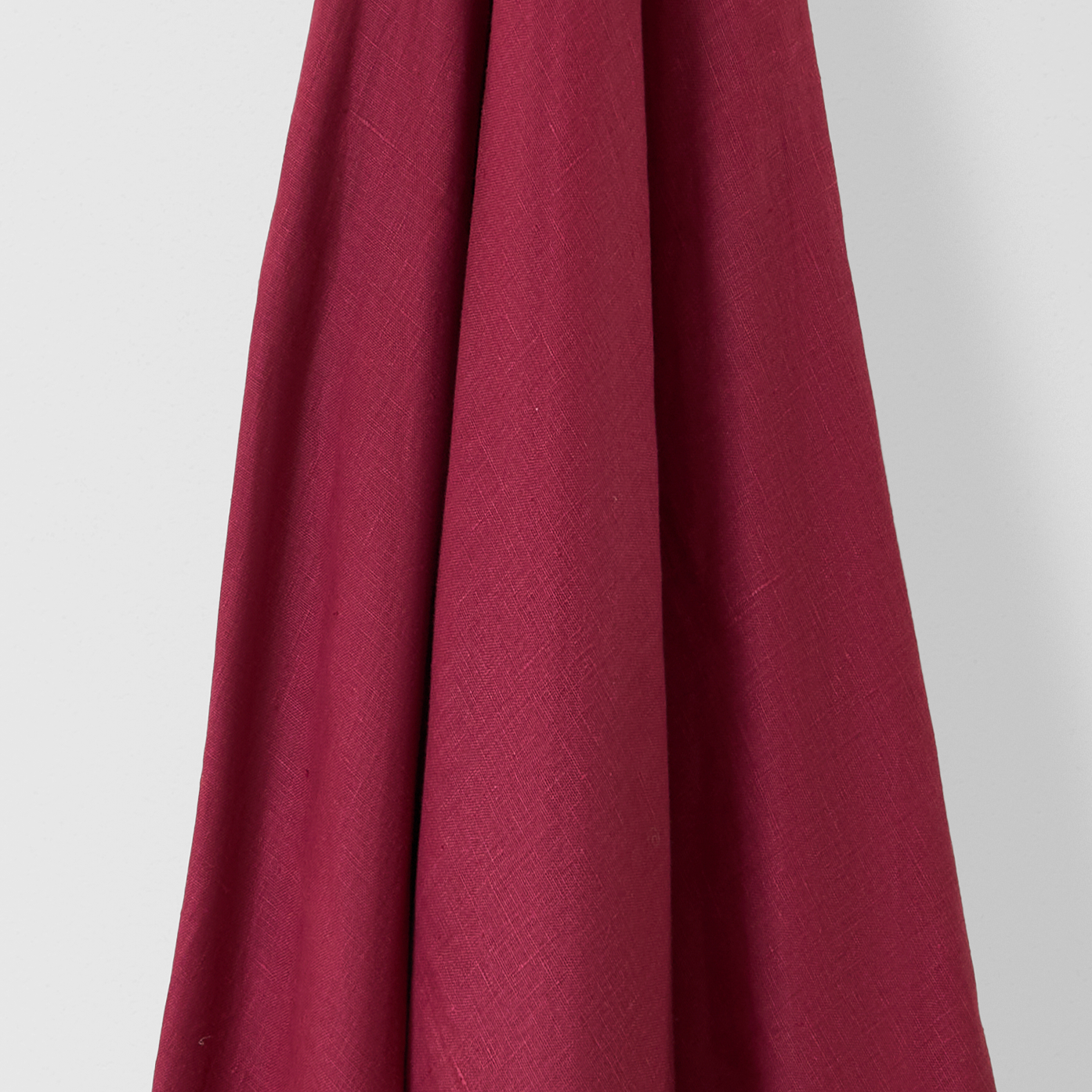 Light Weight Plain Linen Volga Red