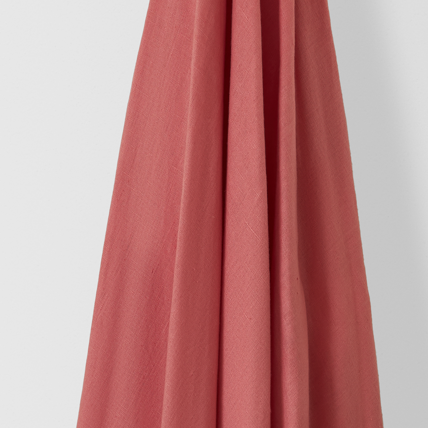 Light Weight Plain Linen Coral