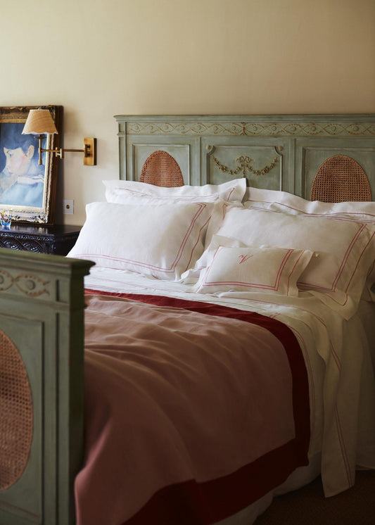 Boudoir Pillow with Hemstitch in Pink