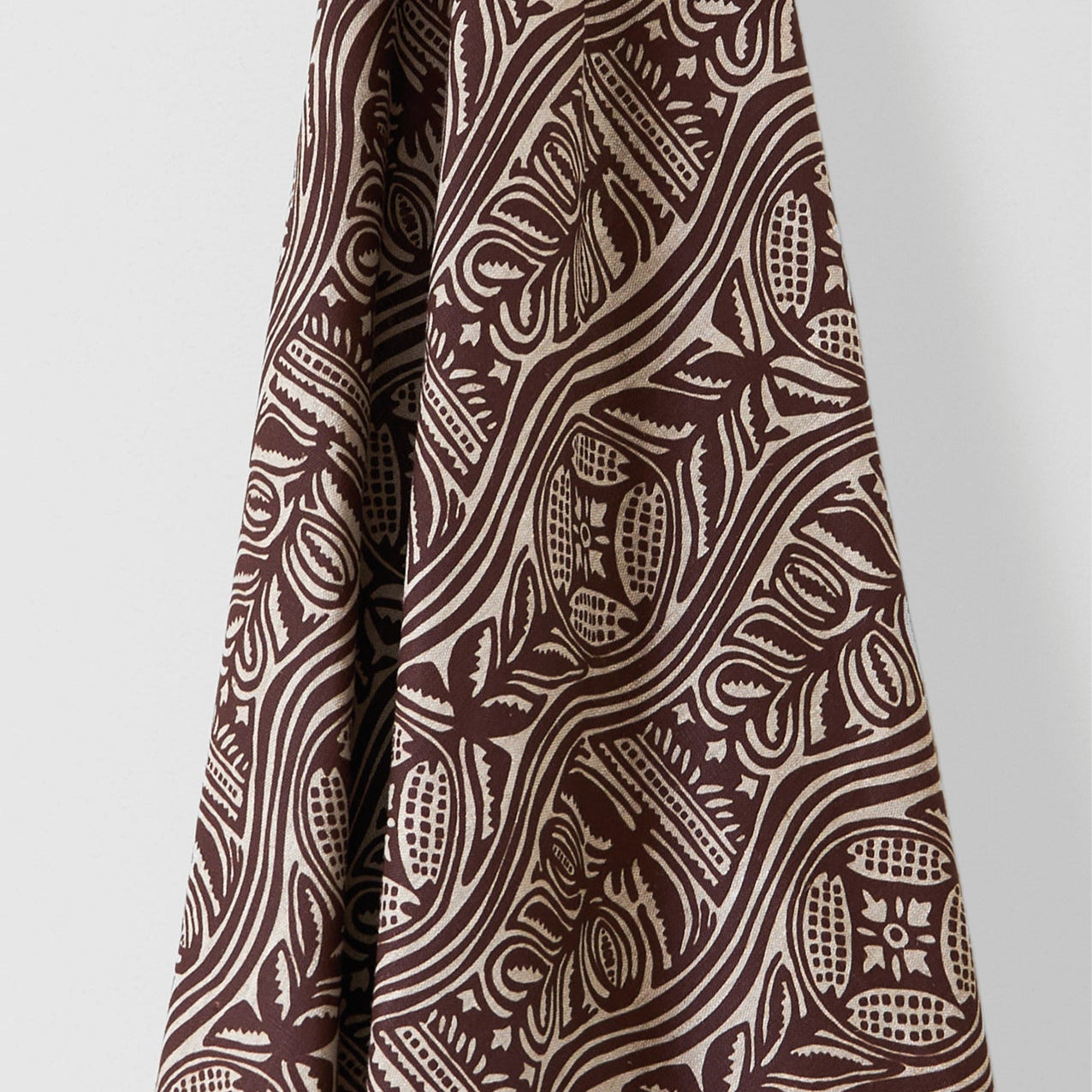 Dacha Dual Use Printed Linen in Tobacco/Natural