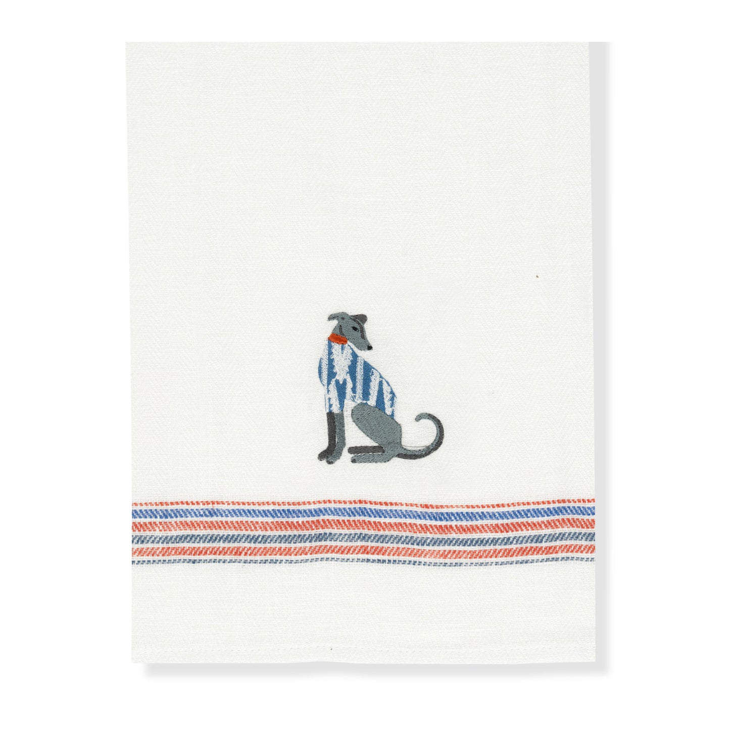 Kitchen Towel with Lurcher Embroidery