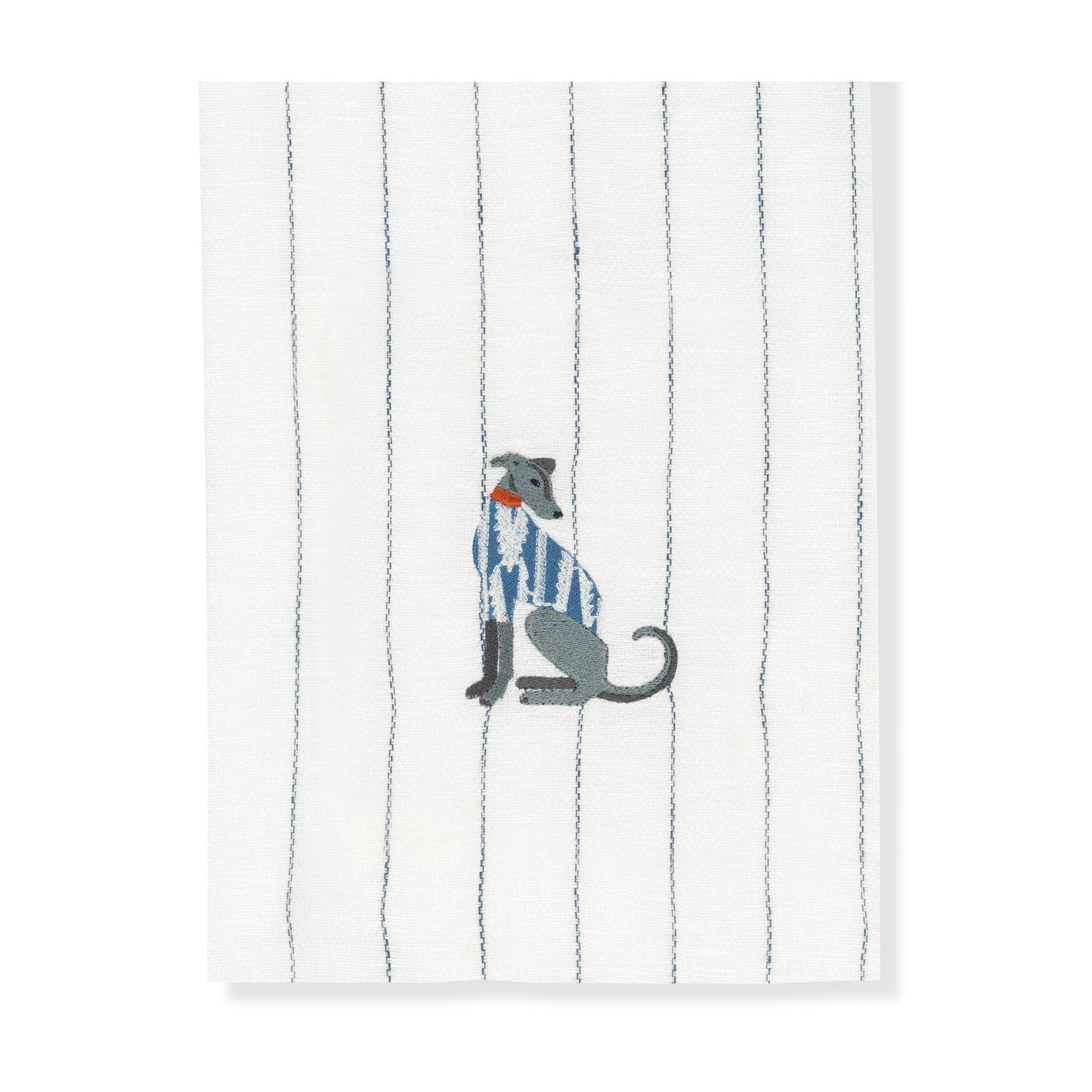 Kitchen Towel with Lurcher Embroidery