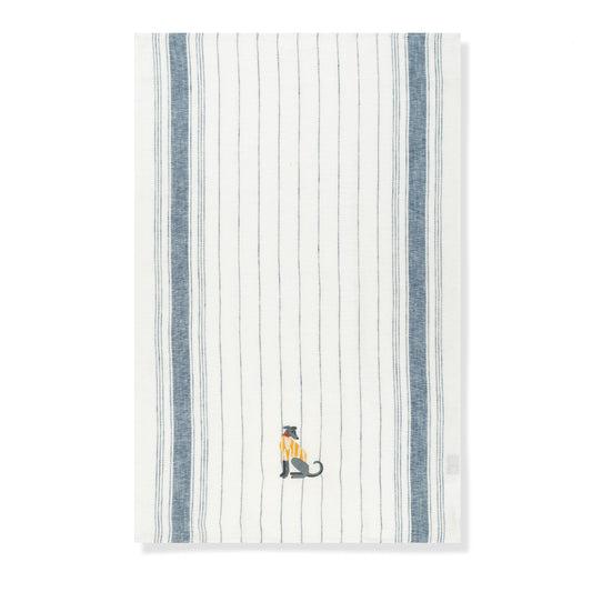 Kitchen Towel with Lurcher Embroidery
