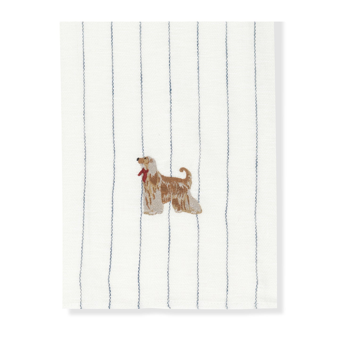 Kitchen Towel with Afghan Hound Embroidery