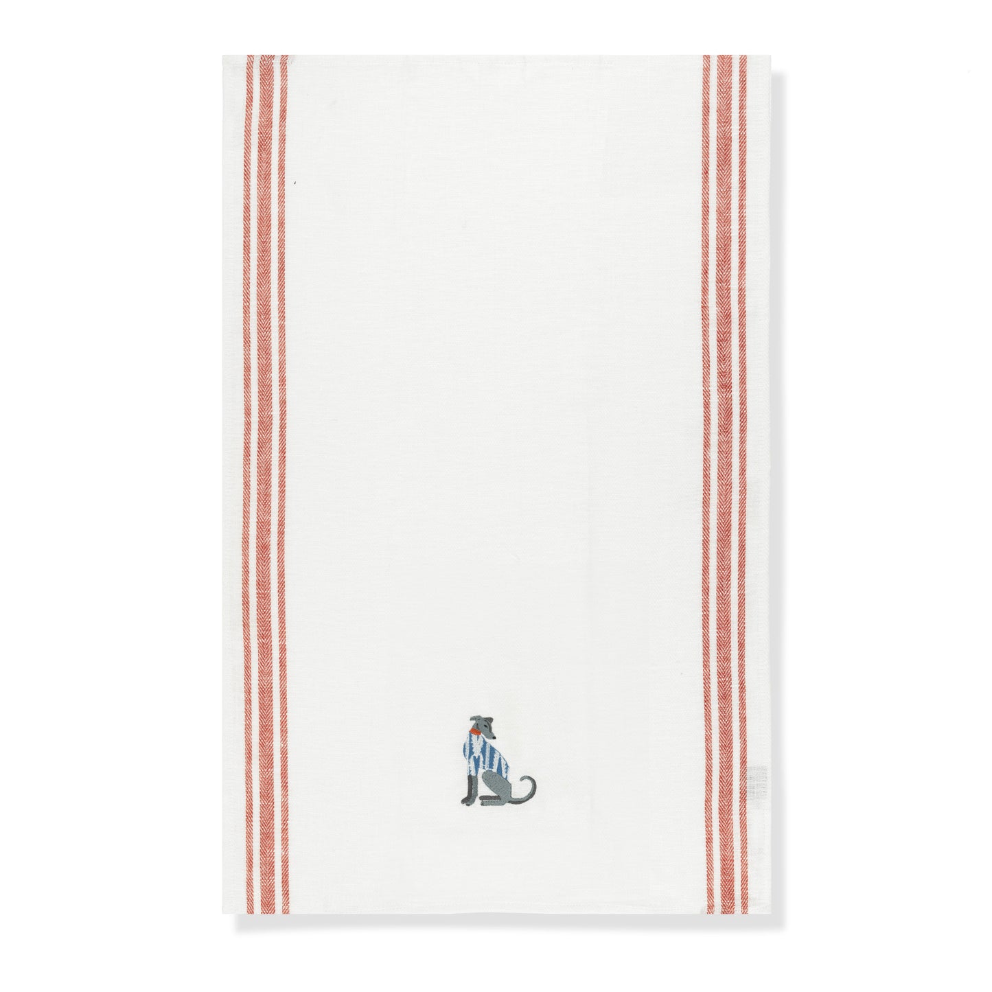 Kitchen Towel with Lurcher Embroidery