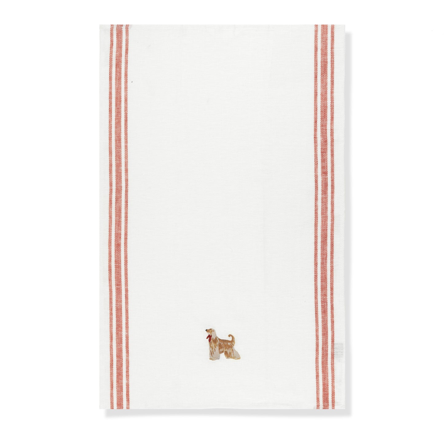 Kitchen Towel with Afghan Hound Embroidery