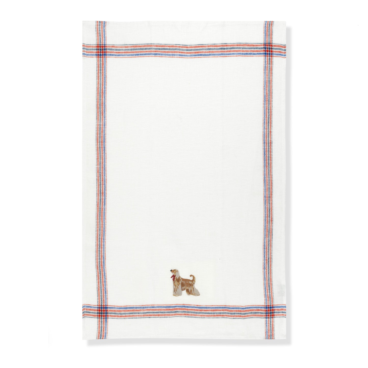 Kitchen Towel with Afghan Hound Embroidery